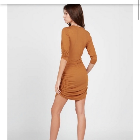 NWT Volcom Shir Fine Ruched Bodycon Mini Dress - Picture 3 of 9